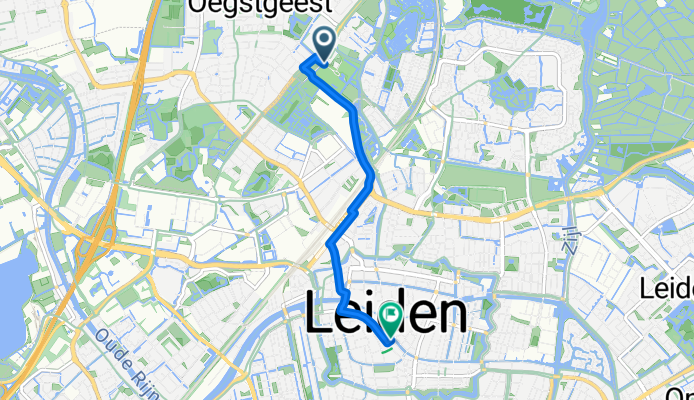 Oegstgeest to Burcht van Leiden