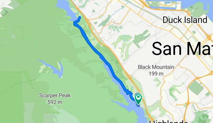 Sawyer Camp Trail, Burlingame to Sawyer Camp Trail, Burlingame