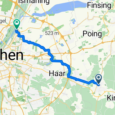 The best Route to Unterföhring