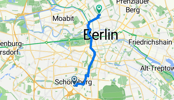 Euref-Campus, Berlin nach Theodor-Heuss-Weg, Berlin