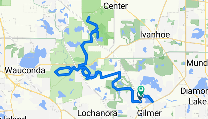 W Sylvan Dr, Mundelein to W Sylvan Dr, Mundelein