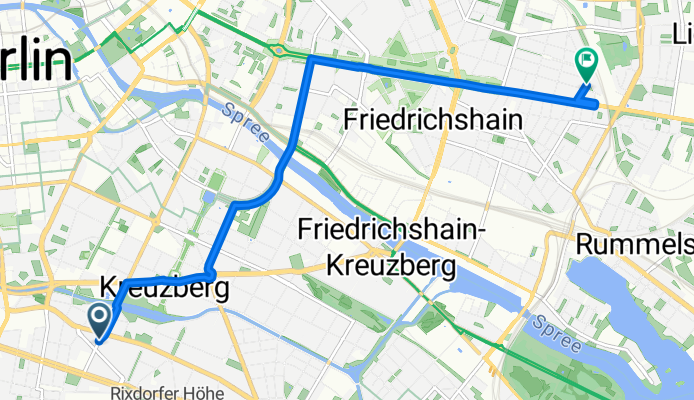 Blücherstraße, Berlin nach Bänschstraße, Berlin