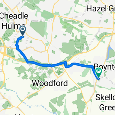 Woods Lane, Cheadle to Barnaby Road, Stockport