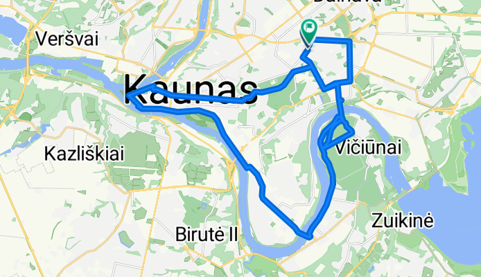 A. Baranausko g., Kaunas to A. Baranausko g., Kaunas