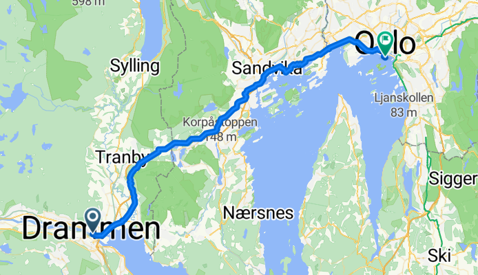 Drammen - Oslo