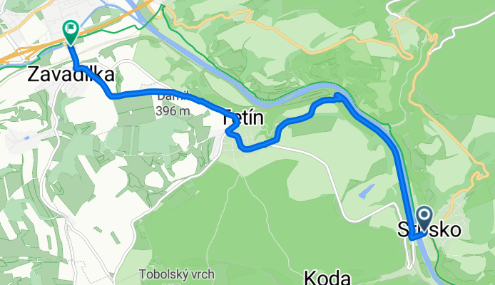 8245 "Stezka sv. Ludmily": Srbsko – Tetín – Beroun