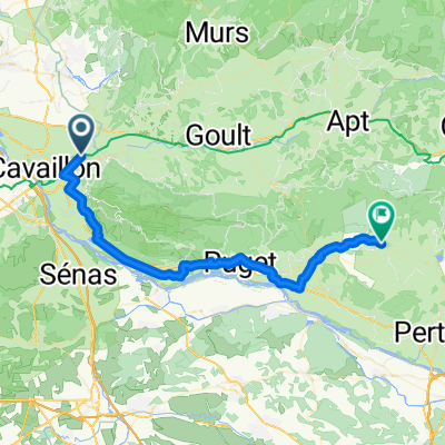 Chemin des Vautes, Cavaillon à Rue de la Place, Cucuron