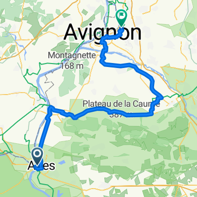 Rue Noguier, Arles to Avenue Victor Hugo, Le Pontet