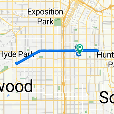 E 60th St, Los Ángeles a E 60th St, Los Ángeles