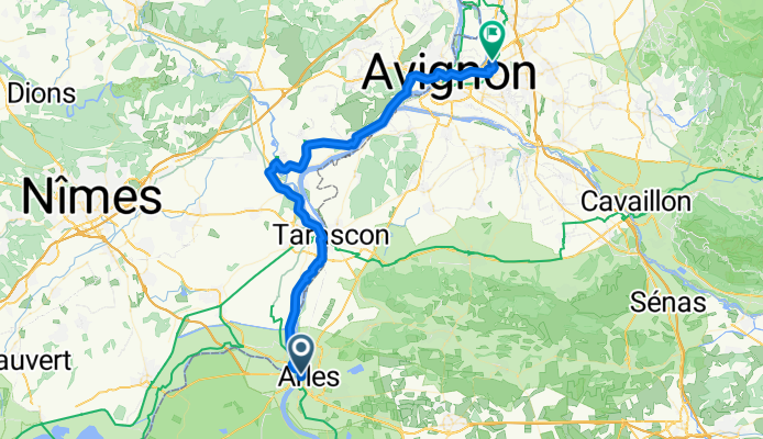 Rue Noguier, Arles to Avenue Victor Hugo, Le Pontet