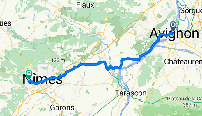 Chemin de la Barthelasse to Rue des Cols Verts