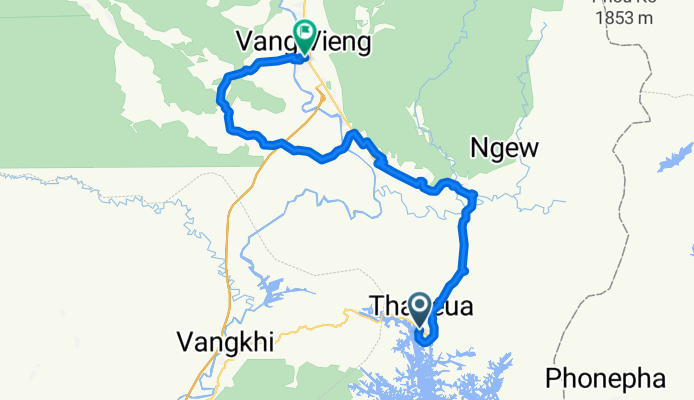 Itinéraire à Vangvieng