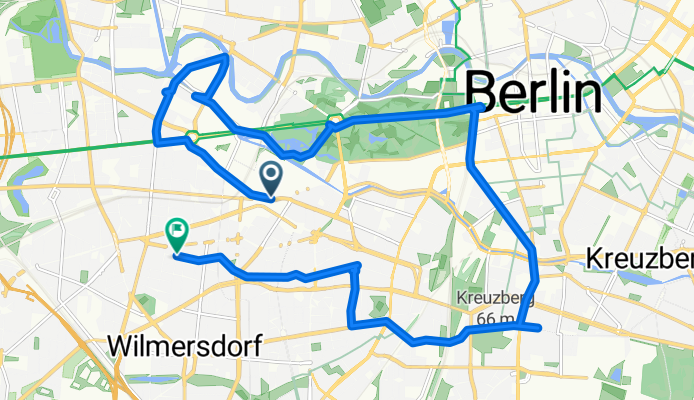 Route nach Bleibtreustraße, Berlin