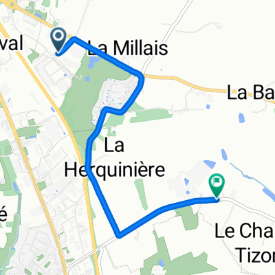 Avenue du Phare du Grand Jardin, Melesse to Le Verger Beaucé, Melesse