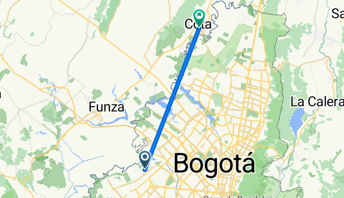 De Bogotá a Cota