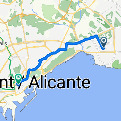 De Carrer Científico Jaime Santana a Carrer Pintor Aparicio