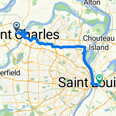 From Saint Charles to East Saint Louis