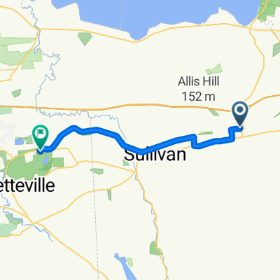 Railroad St, Canastota to Green Lakes Park Dr, Fayetteville