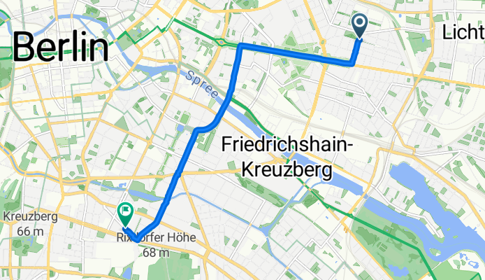 Bänschstraße, Berlin nach Blücherstraße, Berlin