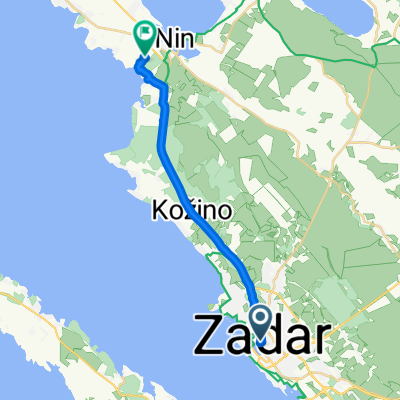 Ulica bana Josipa Jelačića, Zadar to Nin