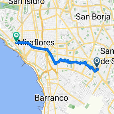 Departamento de Lima a Calle Martín Napanga, Lima