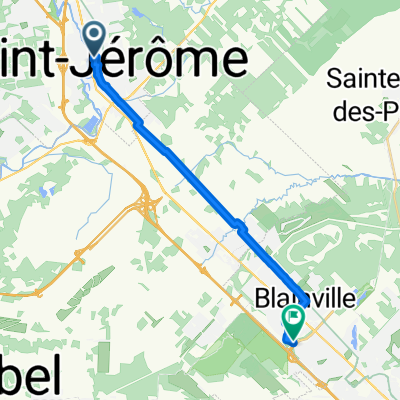 Rue du Palais to Boul De La Seigneurie