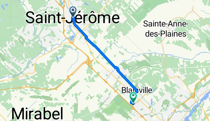 Rue du Palais to Boul De La Seigneurie