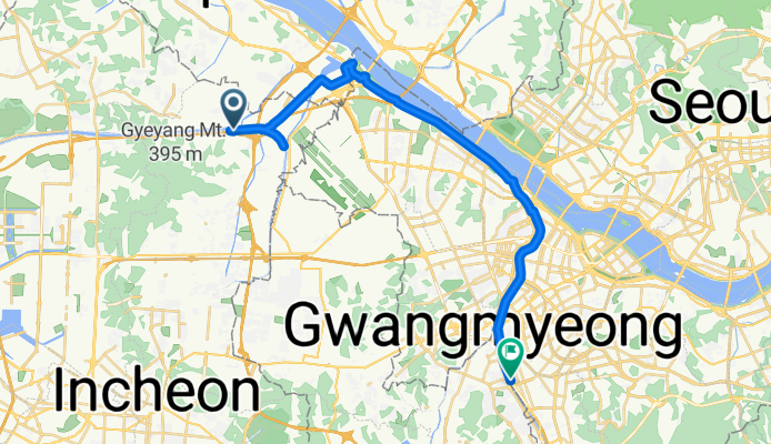 귤현동, 인천광역시에서 서부간선지하도로, 서울특별시까지