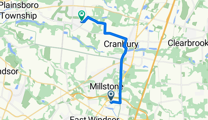 East Windsor to Ravens Crest Dr, Plainsboro