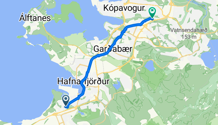 Bæjarholt to Dalvegur