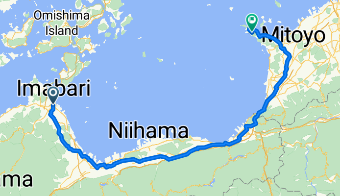 Route to 丸亀市