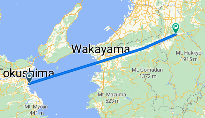 Route in Matsuyama