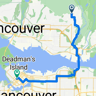 Evelyn St, North Vancouver to Hornby St, Vancouver