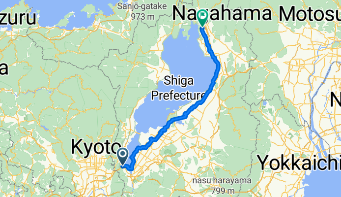 Route in Osaka