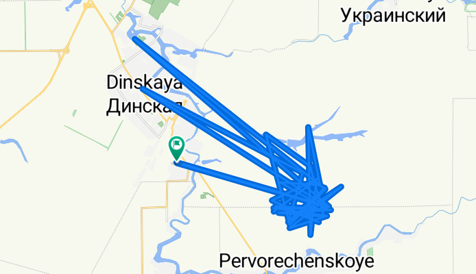 От улица Комарова до улица Есенина