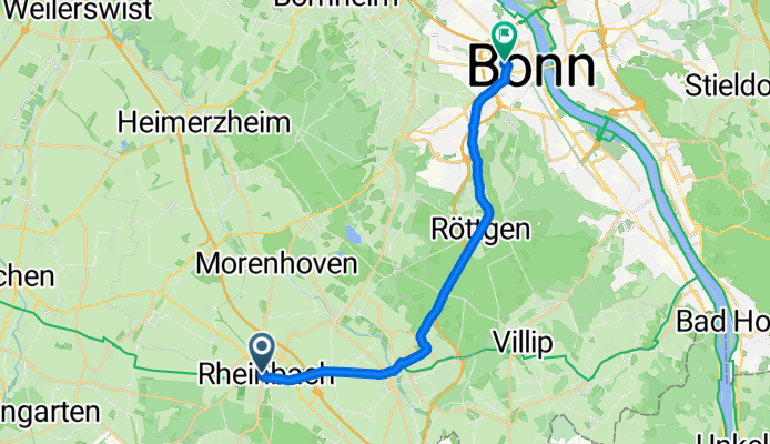Aachener Straße, Rheinbach nach Ellerstraße, Bonn