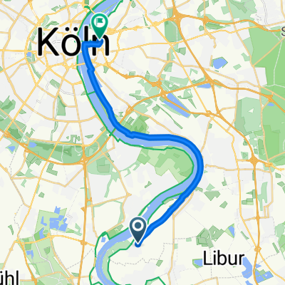 50.844, 7.008 nach 50.942, 6.977