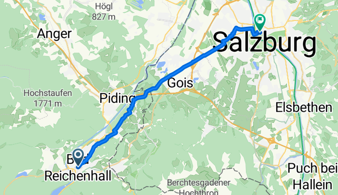 Bad Reichenhall, Bad Reichenhall nach Paris-Lodron-Straße, Salzburg