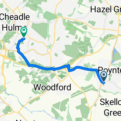 Barnaby Road, Stockport to Woods Lane, Cheadle