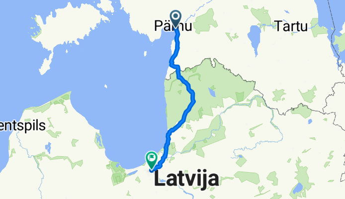 Liivi tee, PƤrnu to Centra rajons, Riga