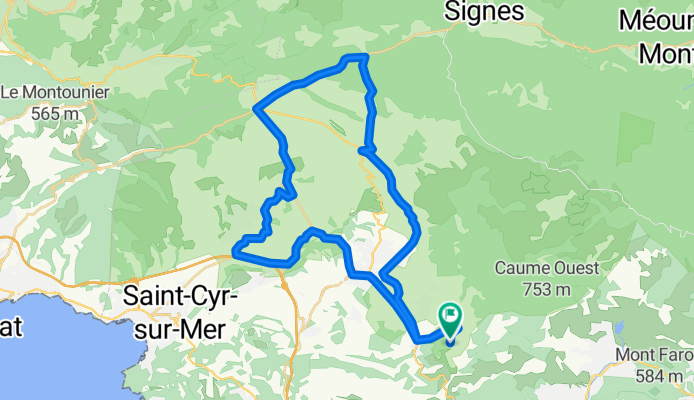 Chemin de la Colle, Évenos à Chemin de la Colle, Évenos
