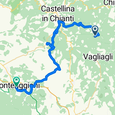 Strada Vicinale di Livernano, Radda in Chianti to Roma, Monteriggioni