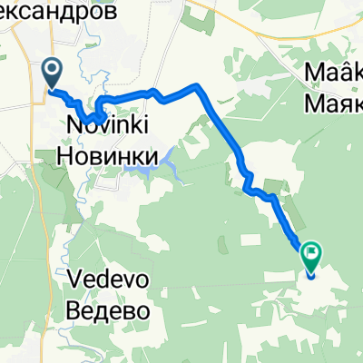 От улица Кубасова до Неизвестная Дорога