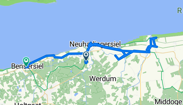 Großholum-West nach Alter Sielweg