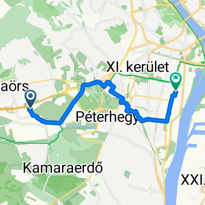 Malomkő út, Budaörs to Alíz utca, Budapest