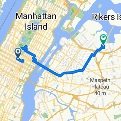 6th Ave, New York to Hazen St, New York