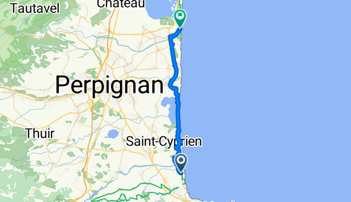 Résidence les Paganes, Argelès-sur-Mer to Boulevard du Grau St-Ange, Le Barcarès