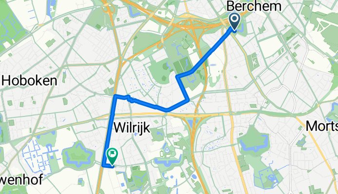 Berchem, Antwerpen naar Krijgslaan, Antwerpen