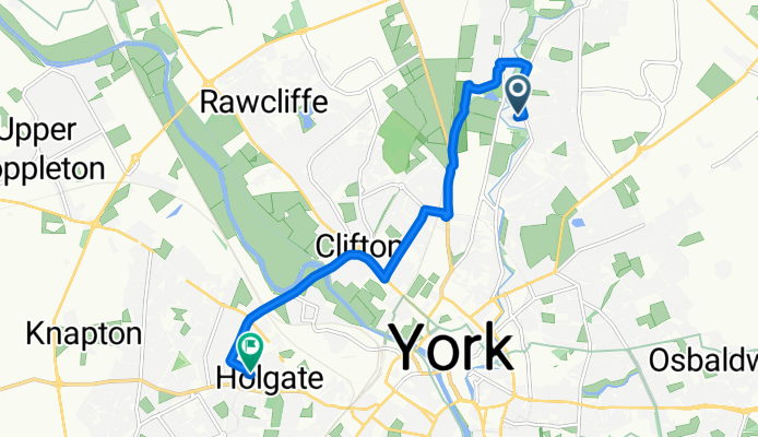 Meadowfields Drive, York to Burnsall Drive, York
