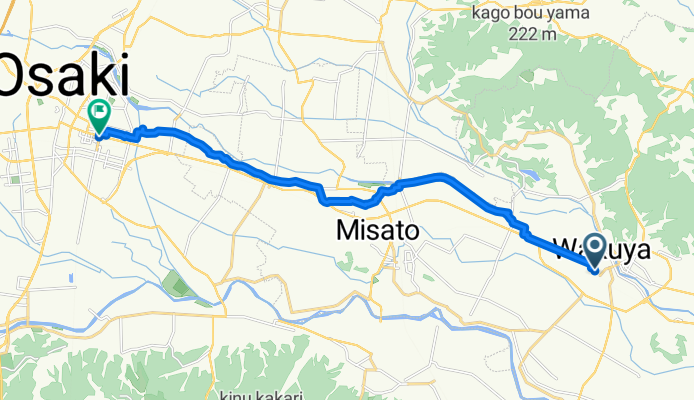 Route to Furukawa-eki